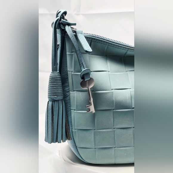 Fossil Jolie Shoulder Hobo bag in Light Blue / Turquiose - Picture 9 of 15